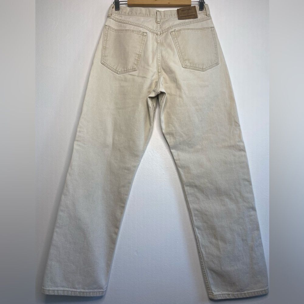 Wrangler Silver Edition Cream Jeans Size 32 Straight leg regular fit - Picture 4 of 9